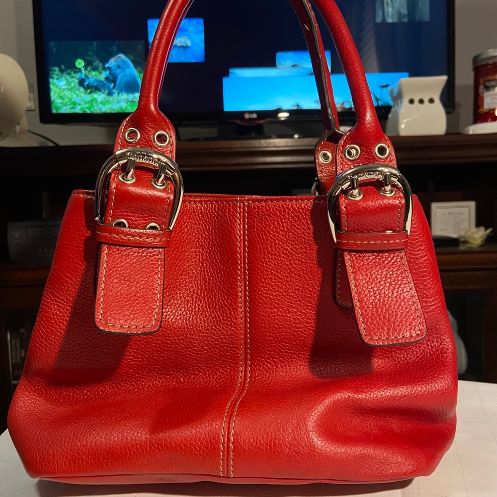 Small red Tignanello purse
